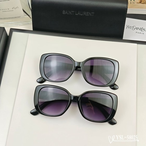 Saint Laurent Black Cat-Eye Sunglasses